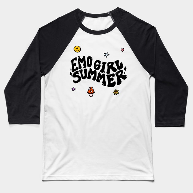 Emo Summer Boy Baseball T-Shirt by Doodle by Meg